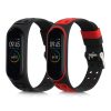 Set 2 Curele pentru Xiaomi Mi Band 4, Kwmobile, Negru/Rosu, Silicon, 58889.01