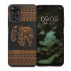 Husa Kwmobile pentru Xiaomi Redmi Note 11/Redmi Note 11s, Lemn, Maro/Negru, 57386.04