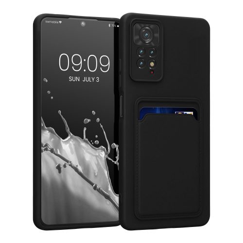 Husa Kwmobile pentru Xiaomi Redmi Note 11 Pro/Redmi Note 11 Pro 5G, Silicon, Negru, 58923.47