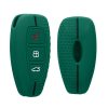 Husa Cheie Auto pentru Ford 3 Butoane - Keyless Go, Kwmobile, Verde, Silicon, 53133.14