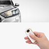 Husa Cheie Auto pentru Mazda 2 Butoane - Keyless Go, Kwmobile, Alb/Auriu, Silicon, 57044.02