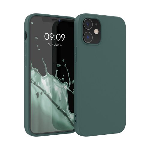 Husa Kwmobile pentru Apple iPhone 12/iPhone 12 Pro, Silicon, Verde, 53938.171