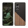 Husa Kwmobile pentru Honor 50, Lemn, Maro/Negru, 59062.01