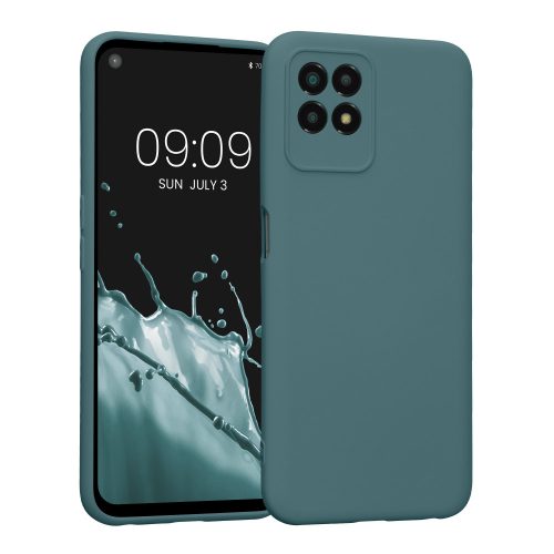 Husa Kwmobile pentru Realme 8i, Silicon, Verde, 58293.207