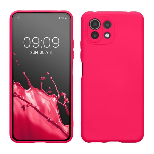 Husa Kwmobile pentru Xiaomi Mi 11 Lite 5G/11 Lite 5G NE, Silicon, Roz, 56047.77