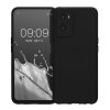 Husa Kwmobile pentru OPPO A76/A96, Silicon, Negru, 59147.01