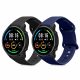 Set 2 curele pentru Xiaomi Mi Watch/Mi Watch Color Sport, Kwmobile, Negru/Albastru, Silicon, 59164.01