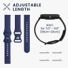 Set 2 curele pentru Xiaomi Mi Watch/Mi Watch Color Sport, Kwmobile, Negru/Albastru, Silicon, 59164.01