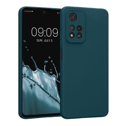 Husa Kwmobile pentru Xiaomi Redmi Note 11 Pro Plus 5G, Silicon, Verde, 58097.57