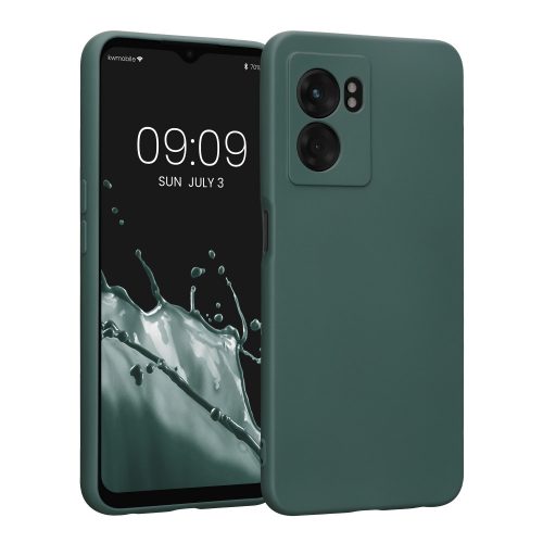 Husa Kwmobile pentru OPPO A77, Silicon, Verde, 59245.169