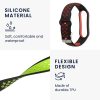 Set 2 curele kwmobile pentru Xiaomi Mi Smart Band 6/Mi Band 6/Band 5, Silicon, Verde/Rosu, 59792.05