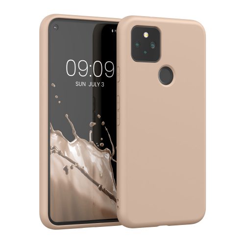 Husa kwmobile pentru Google Pixel 5, Silicon, Roz, 53778.225