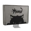 Husa pentru monitor de 27-28" Kwmobile, Gri/Negru, Plastic, 45116.21