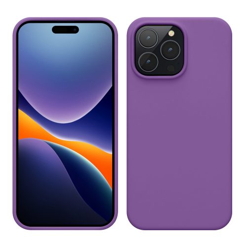 Husa kwmobile pentru Apple iPhone 14 Pro Max, Silicon, Violet, 59074.221