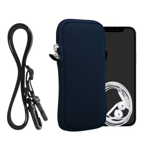 Husa Universala Kwmobile pentru telefon XXL, 7 inch, Albastru, Neopren, 58700.5.116