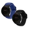 Set 2 curele kwmobile pentru Xiaomi Mi Watch Color Sport/Watch S1 Active, Nylon, Negru/Albastru, 59518.04