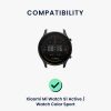 Set 2 curele kwmobile pentru Xiaomi Mi Watch Color Sport/Watch S1 Active, Nylon, Negru/Albastru, 59518.04