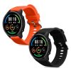 Set 2 Curele Kwmobile pentru Xiaomi Mi Watch/Mi Watch Color Sport, Negru/Portocaliu, Silicon, 58466.04