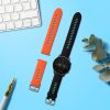 Set 2 Curele Kwmobile pentru Xiaomi Mi Watch/Mi Watch Color Sport, Negru/Portocaliu, Silicon, 58466.04