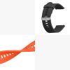 Set 2 Curele Kwmobile pentru Xiaomi Mi Watch/Mi Watch Color Sport, Negru/Portocaliu, Silicon, 58466.04