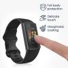 Set 2 Huse Kwmobile pentru Fitbit Charge 5, Silicon, Transparent/Gri, 56385.04