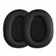 Set 2 Earpads kwmobile pentru Sony WH-CH700N, Piele ecologica, Negru, 48916.47