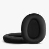 Set 2 Earpads kwmobile pentru Sony WH-CH700N, Piele ecologica, Negru, 48916.47