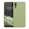 Husa kwmobile pentru Huawei P20, Silicon, Verde, 44212.172