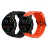 Set 2 Curele Kwmobile pentru Xiaomi Mi Watch Color Sport/S1 Active, Portocaliu/Negru, Silicon, 58971.04