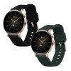 Set 2 Curele Kwmobile pentru Huawei Watch GT 3 Pro (43mm)/Watch GT 3 (42mm), Albastru/Verde, Silicon, 57109.07