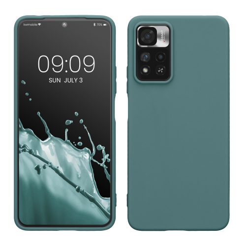 Husa Kwmobile pentru Xiaomi Redmi Note 11 Pro Plus 5G, Verde, Silicon, 58095.207