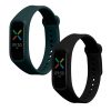 Set 2 Curele Kwmobile pentru OPPO Band Sport, Negru/Verde, Silicon, 57437.15