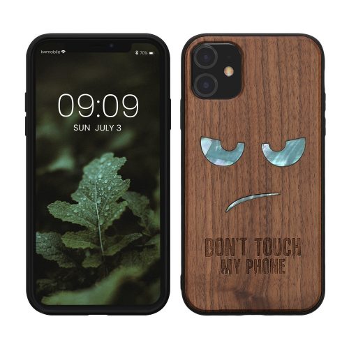 Husa Kwmobile pentru Apple iPhone 11, Multicolor, Lemn/Silicon, 49799.19