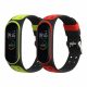 Set 2 Curele Kwmobile pentru Xiaomi Mi Band 4, Rosu/Verde, Silicon, 58889.04