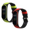 Set 2 Curele Kwmobile pentru Xiaomi Mi Band 4, Rosu/Verde, Silicon, 58889.04