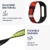 Set 2 Curele Kwmobile pentru Xiaomi Mi Band 4, Rosu/Verde, Silicon, 58889.04