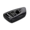 Husa Cheie Auto Kwmobile pentru BMW 3 Butoane, Smart Key, Gri/Negru, Plastic, 56724.03