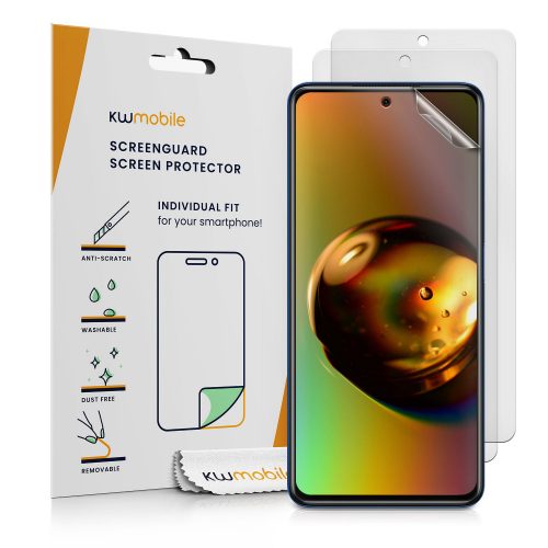 Set 3 Folii de protectie Kwmobile pentru Xiaomi Poco X3 NFC/Poco X3 Pro, Transparent, Plastic, 57236.2