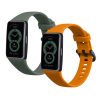 Set 2 Curele Kwmobile pentru Huawei Band 6, Verde /Portocaliu, Silicon, 59296.10