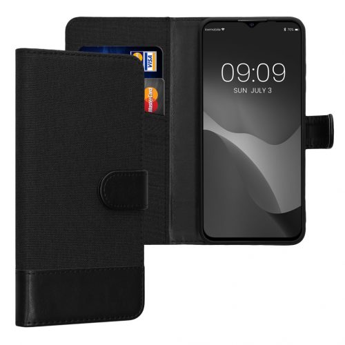 Husa Ulefone Note 16 Pro, Negru, Textil/Silicon, 61723.73