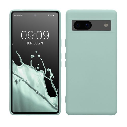 Husa Kwmobile pentru Google Pixel 7a, Verde deschis, Silicon, 61614.200