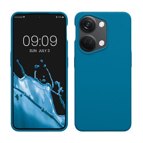 Husa Kwmobile pentru OnePlus Nord 3 5G, Albastru, Silicon, 61766.224