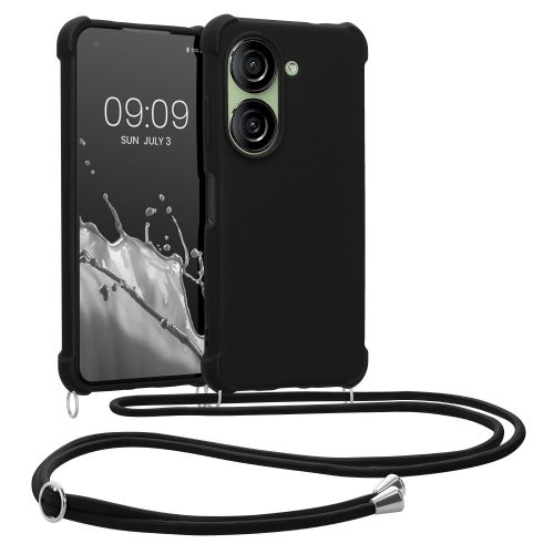 Husa Kwmobile pentru Asus Zenfone 10, Negru, Silicon, 61764.01