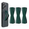 Set 3 Suporti elastici Kwmobile pentru telefoane, Verde inchis, Plastic, 43997.28