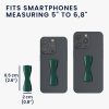 Set 3 Suporti elastici Kwmobile pentru telefoane, Verde inchis, Plastic, 43997.28