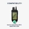 Set 2 Folii de protectie Kwmobile pentru Garmin Alpha 200/Alpha 200i/Alpha 300, Transparent, Sticla securizata, 61834.1