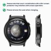 Set 2 Huse Kwmobile cu sticla securizata pentru Huawei Watch 4, Transparent, Plastic, 61909.02