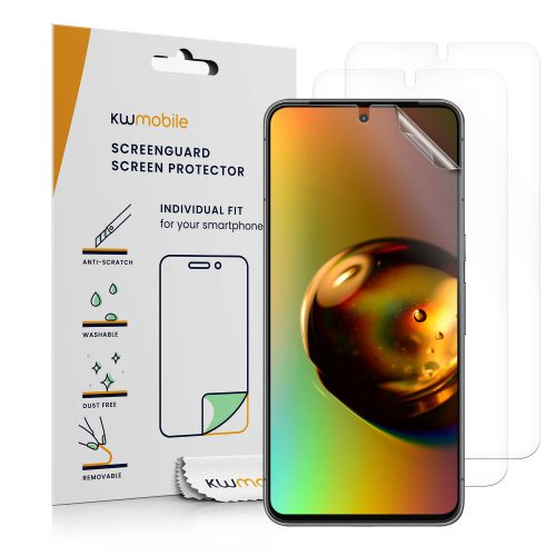 Set 3 Folii de protectie Kwmobile pentru Google Pixel 8 Pro, Transparent, Plastic, 61870.1