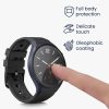 Set 2 Huse Kwmobile cu sticla securizata pentru Xiaomi Watch S1, Negru/Albastru inchis, Plastic, KWM000015ES003C