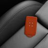 Husa Cheie Auto Kwmobile pentru Renault 4 Butoane - Smart Key, Portocaliu, Silicon, KWM000009SO043C